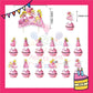 ParteeTime Kids Birthday Party Celebration Decoration Set Princess Peach 4 in 1 Majlis Sambutan Hari Jadi Kanak-Kanak