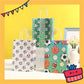 ParteeTime Birthday Kids 1pcs Football Party Favor Gift Bags with Handle Paper Bag Doorgift Packaging Goodies Bag Gift