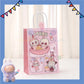 ParteeTime Birthday Kids 1pcs Labubu Party Favor Gift Bags with Handle Paper Bag Doorgift Packaging Goodies Bag Gift