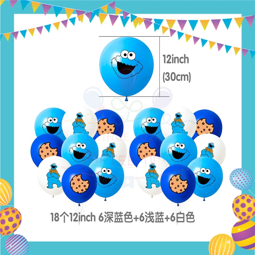 ParteeTime Kids Birthday Party Celebration Decoration Set Cookies 4 in 1 Majlis Sambutan Hiasan Hari Jadi Kanak-Kanak