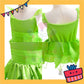 ParteeTime Kids Girls Green Tinker Bell Dress Cosplay Costumes Halloween Fairy Princess Fancy