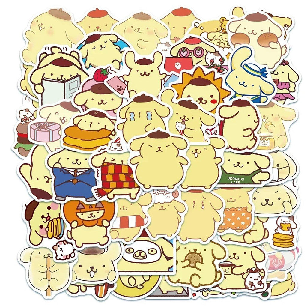 ParteeTime Kids 50pcs 100pcs Cute Cartoon Waterproof Vinyl Sticker for Water Bottle Laptops Computer Desk Helmet Bicycle