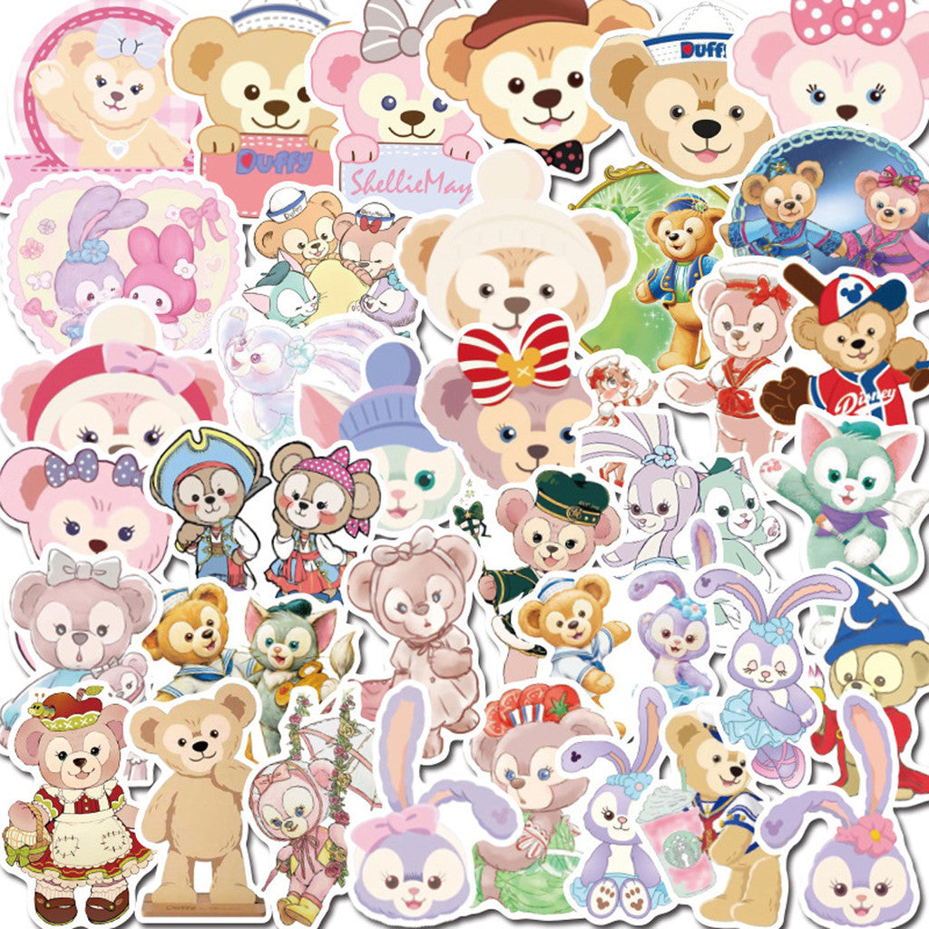 ParteeTime Kids 50pcs 100pcs Cute Cartoon Waterproof Vinyl Sticker for Water Bottle Laptops Computer Desk Helmet Bicycle