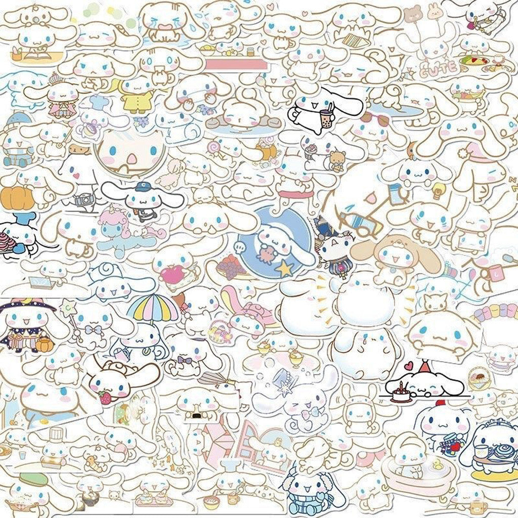 ParteeTime Kids 50pcs 100pcs Cute Cartoon Waterproof Vinyl Sticker for Water Bottle Laptops Computer Desk Helmet Bicycle