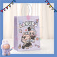 ParteeTime Birthday Kids 1pcs Labubu Party Favor Gift Bags with Handle Paper Bag Doorgift Packaging Goodies Bag Gift
