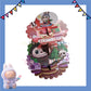 ParteeTime Kids Labubu Theme Decorations Kids Birthday Party Balloon Banners Hang Swirls Backdrop Tablecloth Cake Topper