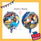 ParteeTime Kids Spd Blaze Baby Shark Themed Foil Balloon Birthday Party Decoration Tema Foil Belon Hari Jadi Hiasan