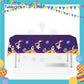 ParteeTime Astronaut Birthday Theme Decorations Kids Birthday Balloon Banner Hang Swirl Backdrop Tablecloth Cake Topper