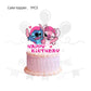ParteeTime Kids Stitch Theme Decorations Kids Birthday Party Balloon Banners Hang Swirls Backdrop Tablecloth Cake Topper