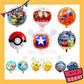 ParteeTime Kids Spd Blaze Baby Shark Themed Foil Balloon Birthday Party Decoration Tema Foil Belon Hari Jadi Hiasan