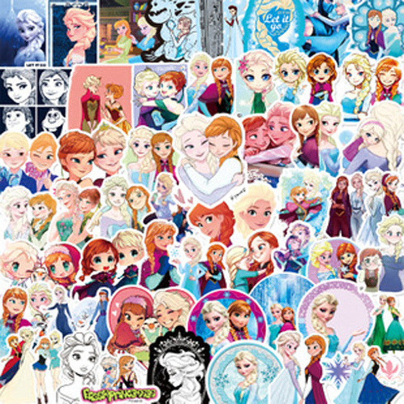 ParteeTime Kids 50pcs 100pcs Cute Cartoon Waterproof Vinyl Sticker for Water Bottle Laptops Computer Desk Helmet Bicycle