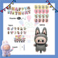 ParteeTime Kids Birthday Party Celebration Decoration Set Labubu 4 in 1 Banner Balloon Cake Cupcake Topper