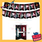 ParteeTime Kids Birthday Party Celebration Decoration Set Squid Game 4 in 1 Banner Balloon Cake Cupcake Topper