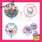 ParteeTime Kids Cute Cartoon Themed Foil Balloon Birthday Party Decoration Foil Belon Tema Kartun Parti Hari Jadi Hiasan