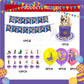 ParteeTime Kids Birthday Party Celebration Decoration Set Princess Rapunzel 4 in 1 Majlis Sambutan Hari Jadi Kanak-Kanak