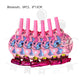 ParteeTime Kids Stitch Theme Decorations Kids Birthday Party Balloon Banners Hang Swirls Backdrop Tablecloth Cake Topper
