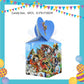 ParteeTime Kids One Piece Birthday Theme Decorations Party Balloon Banners Hang Swirls Backdrop Tablecloth Cake Topper