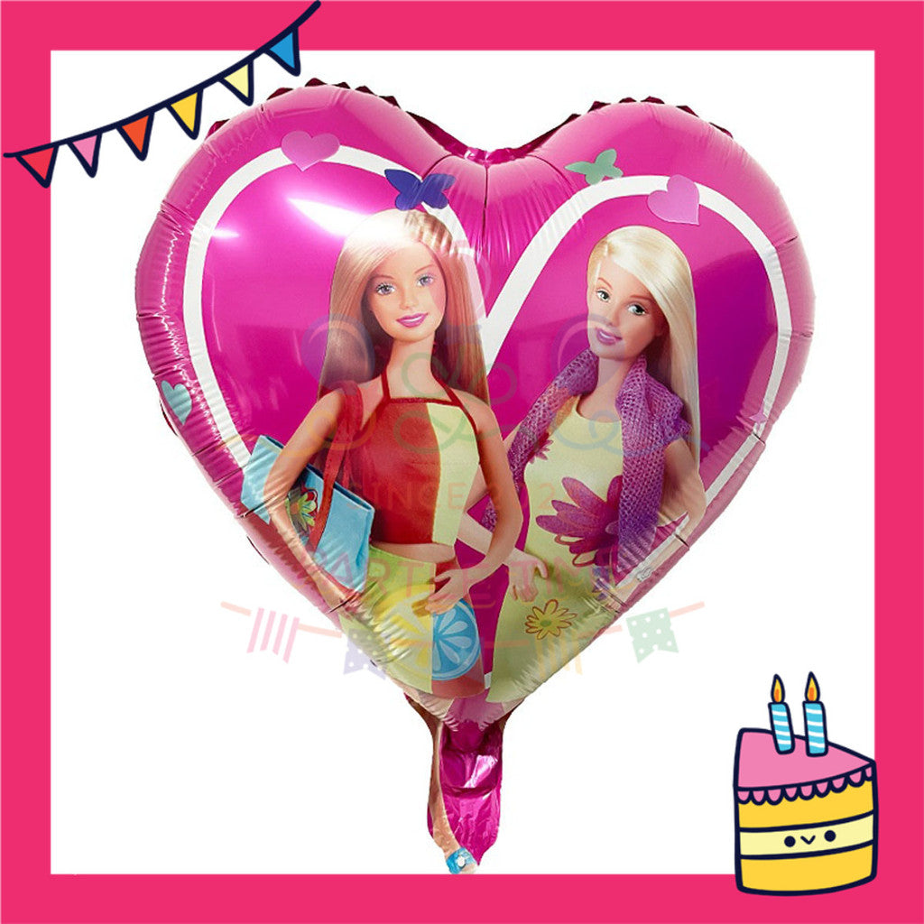 ParteeTime Kids Elsa Gabby Barbie Themed Foil Balloon Birthday Party Decoration Tema Foil Belon Hari Jadi Hiasan