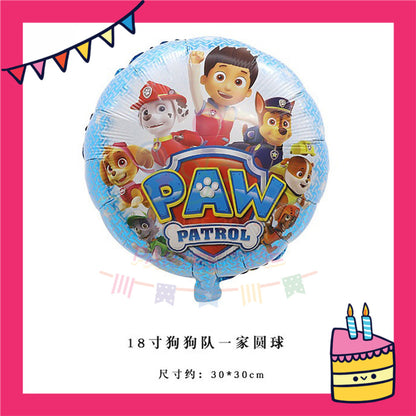 ParteeTime Kids Cute Cartoon Themed Foil Balloon Birthday Party Decoration Foil Belon Tema Kartun Parti Hari Jadi Hiasan