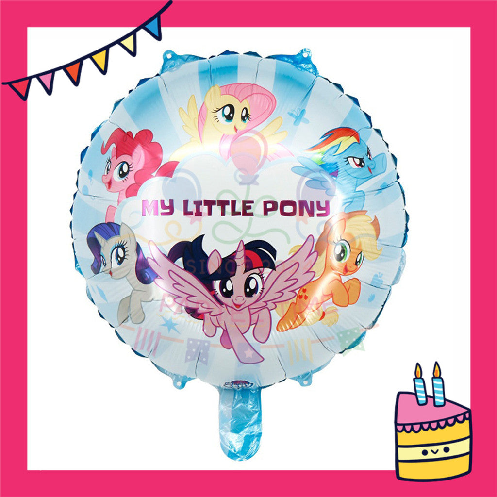 ParteeTime Kids Cute Cartoon Themed Foil Balloon Birthday Party Decoration Foil Belon Tema Kartun Parti Hari Jadi Hiasan