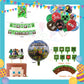 ParteeTime Kids Birthday Party Celebration Decoration Set Minecraft Steve 4 in 1 Majlis Sambutan Hari Jadi Kanak-Kanak