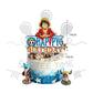 ParteeTime Kids One Piece Birthday Theme Decorations Party Balloon Banners Hang Swirls Backdrop Tablecloth Cake Topper