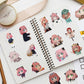 ParteeTime Kids 50pcs 100pcs Cute Cartoon Waterproof Vinyl Sticker for Water Bottle Laptops Computer Desk Helmet Bicycle