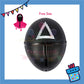 ParteeTime Kids Adult Costume Cosplay Jumpsuit Square Round Triangle Mask Full Halloween Baju Kostume Kanak-Kanak
