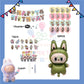 ParteeTime Kids Birthday Party Celebration Decoration Set Labubu 4 in 1 Banner Balloon Cake Cupcake Topper