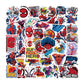 ParteeTime Kids 50pcs 100pcs Cute Cartoon Waterproof Vinyl Sticker for Water Bottle Laptops Computer Desk Helmet Bicycle