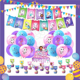 ParteeTime Kids Birthday Party Celebration Decoration Set Dollhouse Doll House Gabby 4 in 1 Hiasan Majlis Sambutan Hari Jadi Kanak-Kanak