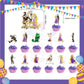 ParteeTime Kids Birthday Party Celebration Decoration Set Princess Rapunzel 4 in 1 Majlis Sambutan Hari Jadi Kanak-Kanak
