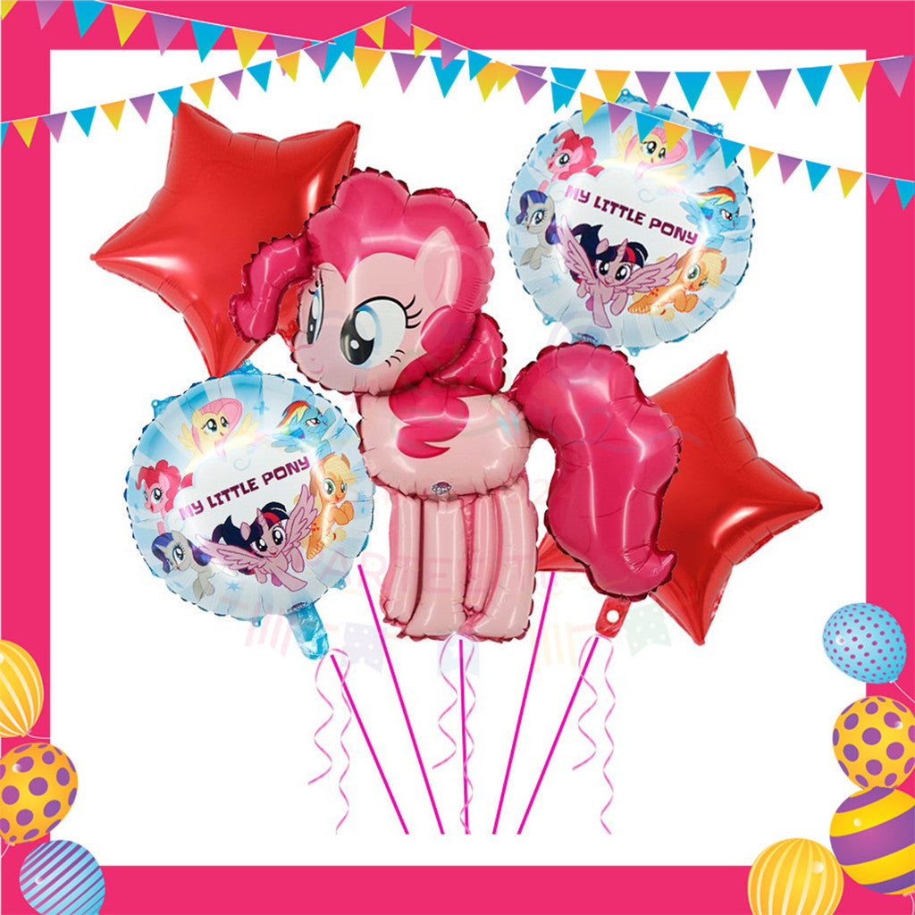ParteeTime Kids Birthday Party Celebration Decoration Set My Little Pony 4 in 1 Hiasan Majlis Sambutan Hari Jadi Kanak
