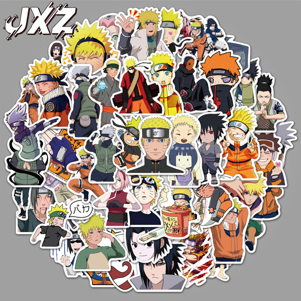 ParteeTime Kids 50pcs 100pcs Cute Cartoon Waterproof Vinyl Sticker for Water Bottle Laptops Computer Desk Helmet Bicycle