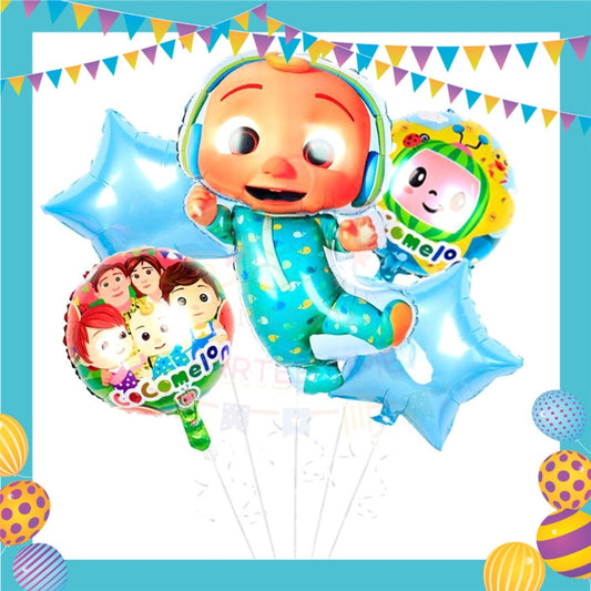 ParteeTime Kids Birthday Party Celebration Decoration Set Baby Blue 4 in 1 Majlis Sambutan Hari Jadi Kanak-Kanak