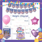 ParteeTime Kids Birthday Party Celebration Decoration Set Roblox Girl 4 in 1 Majlis Sambutan Hari Jadi Kanak-Kanak