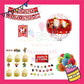 ParteeTime Kids Birthday Party Celebration Decoration Set Roblox Red 4 in 1 Hiasan Majlis Sambutan Hari Jadi Kanak-Kanak