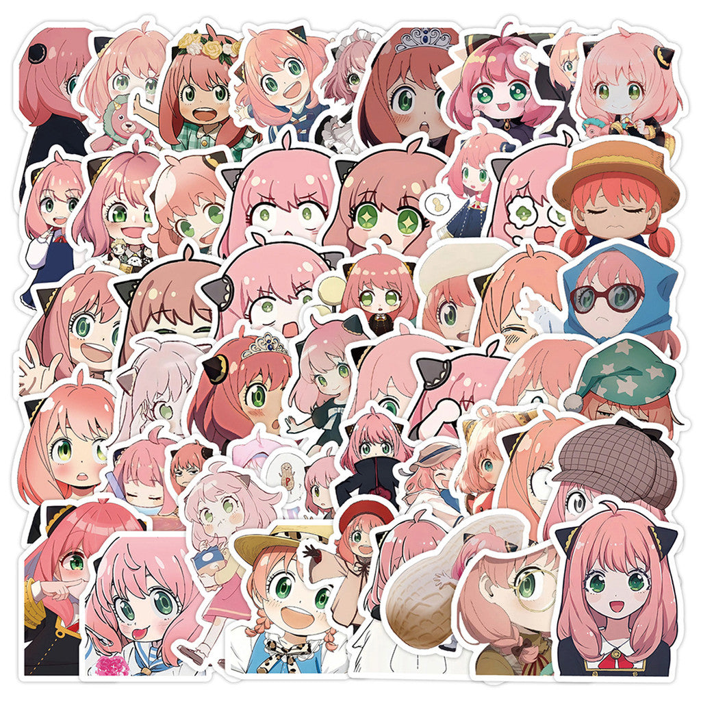 ParteeTime Kids 50pcs 100pcs Cute Cartoon Waterproof Vinyl Sticker for Water Bottle Laptops Computer Desk Helmet Bicycle