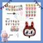 ParteeTime Kids Birthday Party Celebration Decoration Set Labubu 4 in 1 Banner Balloon Cake Cupcake Topper