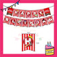 ParteeTime Kids Birthday Party Celebration Decoration Set Roblox Red 4 in 1 Hiasan Majlis Sambutan Hari Jadi Kanak-Kanak