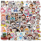 ParteeTime Kids 50pcs 100pcs Cute Cartoon Waterproof Vinyl Sticker for Water Bottle Laptops Computer Desk Helmet Bicycle
