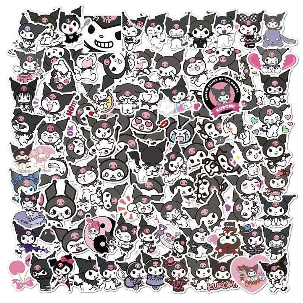 ParteeTime Kids 50pcs 100pcs Cute Cartoon Waterproof Vinyl Sticker for Water Bottle Laptops Computer Desk Helmet Bicycle