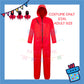 ParteeTime Kids Adult Costume Cosplay Jumpsuit Square Round Triangle Mask Full Halloween Baju Kostume Kanak-Kanak