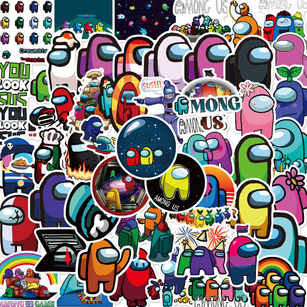 ParteeTime Kids 50pcs 100pcs Cute Cartoon Waterproof Vinyl Sticker for Water Bottle Laptops Computer Desk Helmet Bicycle