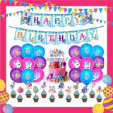 ParteeTime Kids Birthday Party Celebration Decoration Set My Little Pony 4 in 1 Hiasan Majlis Sambutan Hari Jadi Kanak