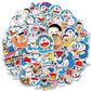 ParteeTime Kids 50pcs 100pcs Cute Cartoon Waterproof Vinyl Sticker for Water Bottle Laptops Computer Desk Helmet Bicycle