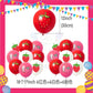 ParteeTime Kids Birthday Party Celebration Decoration Set Strawberry 4 in 1 Majlis Sambutan Hiasan Hari Jadi Kanak-Kanak